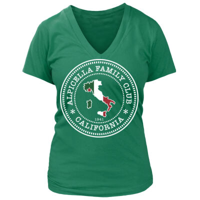 Alpicella Official - Dark Design - Center Chest - Women's Premium Deep V-Neck T-Shirt Thumbnail