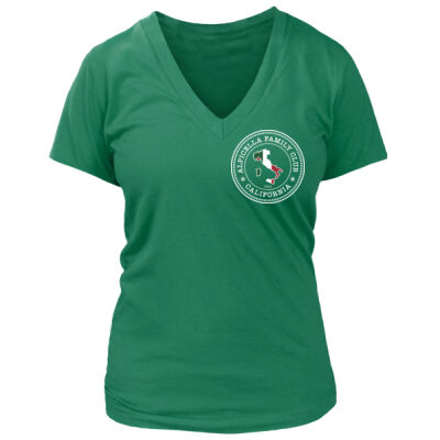 Alpicella Official - Dark Design - Left Chest + Back - Women's Premium Deep V-Neck T-Shirt Thumbnail