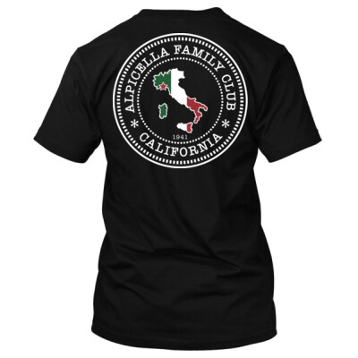 Alpicella left chest and back T-shirt back