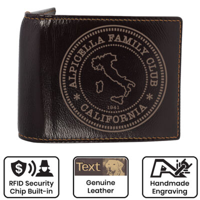 Alpicella Official - Leather Engraved Wallet Thumbnail